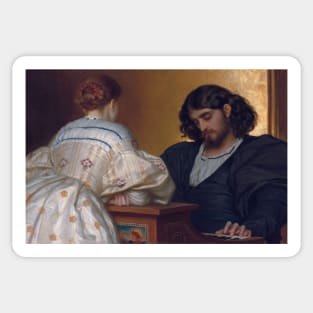 Golden Hours by Frederic Leighton Sticker